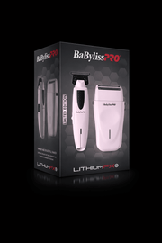 BaByliss Pro packaging of a hair trimmer and shaver on a black background