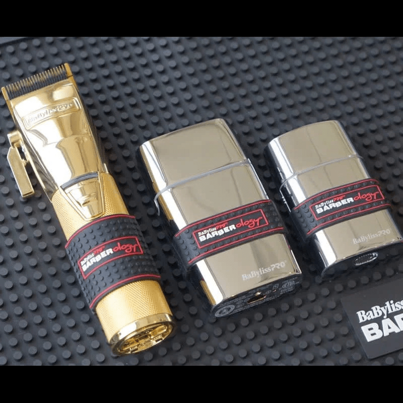 Silicone grip pack for trimmers and clippers installed on clipper and shaver
