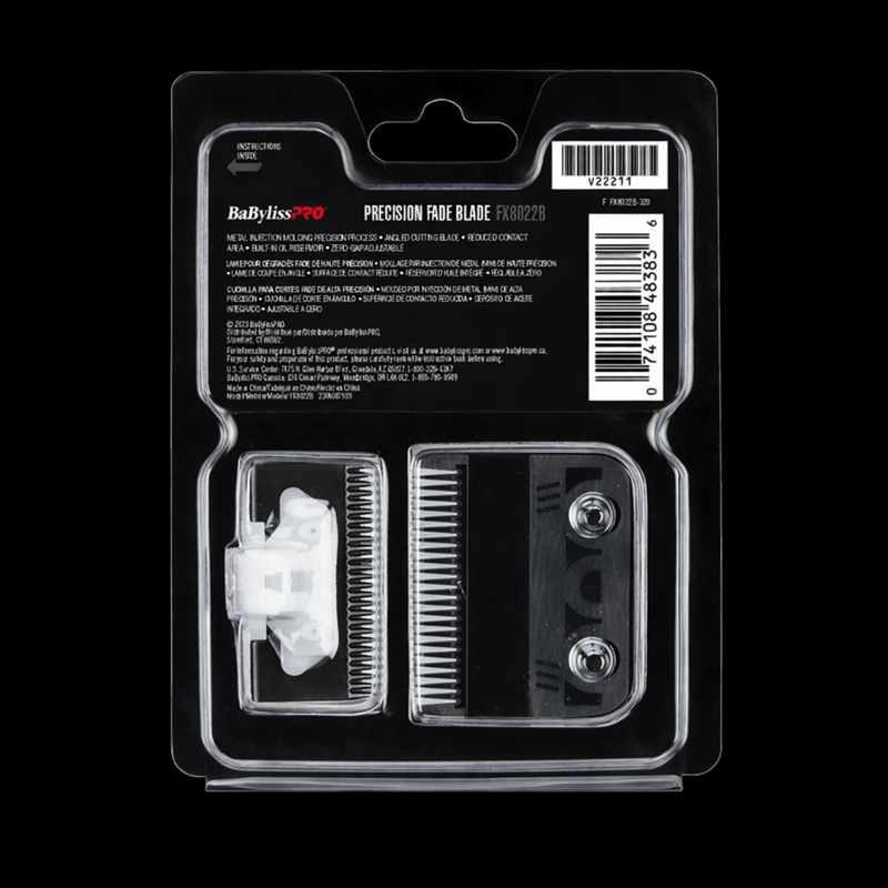 BaBylissPRO Black Titanium MIM Precision Fade Blade FX8022B features