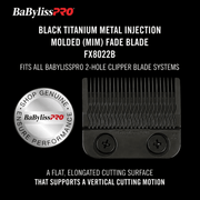 BaBylissPRO Black Titanium MIM Precision Fade Blade FX8022B retail box