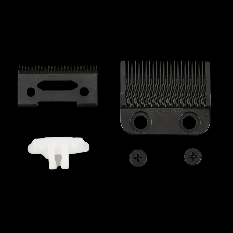 BaBylissPRO Black Titanium MIM Precision Fade Blade FX8022B side view