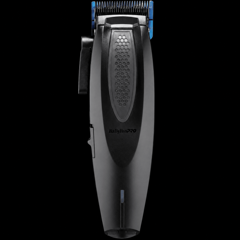 BaBylissPRO LithiumFX Matte Black Cordless Clipper FX673NSMB – front view on white background
