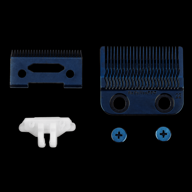 BaBylissPRO MIM fade blade FX8022BL kit contents including cutter screws and components