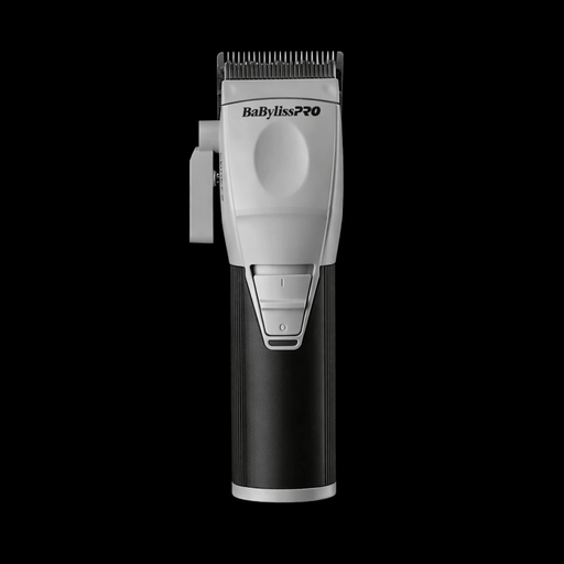 BaByliss PRO COREFX Clipper FX86 - front view with stainless steel taper blade and taper lever