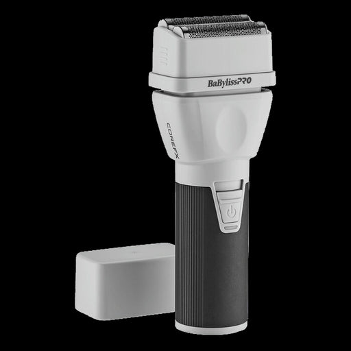 BaByliss PRO COREFX Double-Foil Shaver FX75FS2 - front view showing hypoallergenic titanium double foils