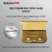Goldtooth deep-tooth toothbrush blade with packaging on a white background
