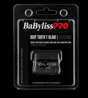 BaBylissPRO deep tooth T-blade packaging on a black background