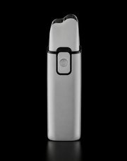 BaBylissPRO FOILFX02 Grey cordless metal double-foil shaver side profile on black background