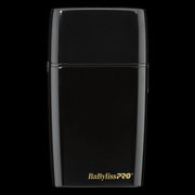 BaBylissPRO FOILFX02 black foil shaver back view FXFS2B metal body professional tool