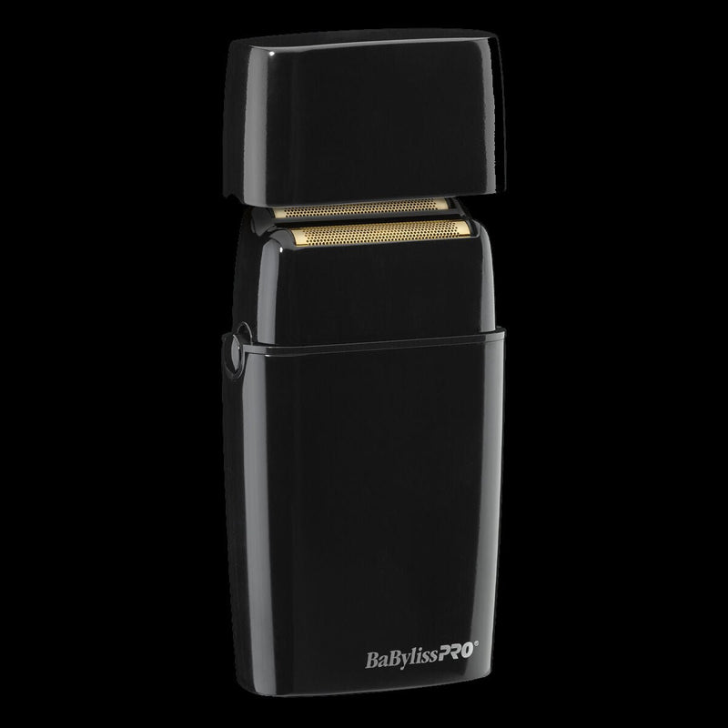 BaBylissPRO FOILFX02 open head double foil shaver detail FXFS2B close shave barber tool