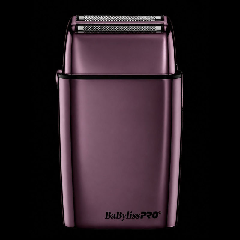 BaBylissPRO FOILFX02 purple double foil shaver FXFS2P cordless professional barber shaver