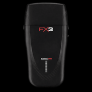 BaBylissPRO FX3 Professional Foil Shaver Black – top view with foil heads open