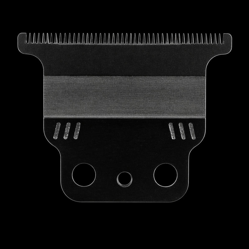 BaBylissPRO FX7045B trimmer blade back view showing mounting holes and deep tooth cutting design