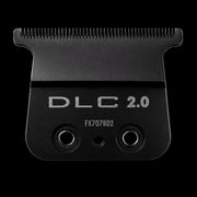 Black hair clipper comb with 'DLC 2.0' branding on a black background