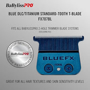 BaBylissPRO Blue DLC Titanium Standard Tooth T-Blade
