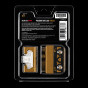 BaBylissPRO FX8022G fade blade packaging back showing specs instructions and barcode