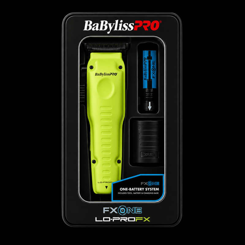 BaBylissPRO FX One hair styling tool packaging with black background