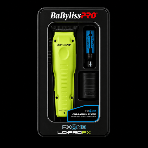BaBylissPRO FX One hair styling tool packaging with black background