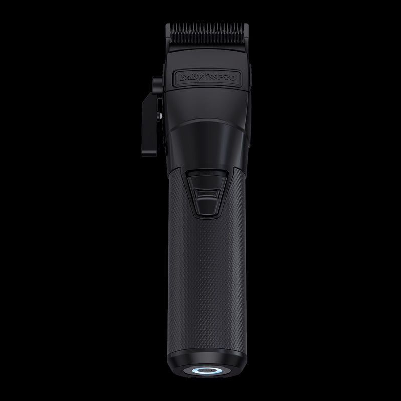 BaBylissPRO FXONE BlackFX cordless clipper front view professional barber clipper
