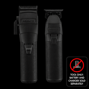 Two black hair trimmers with a 'Tool Only' label on a black background