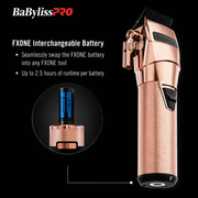 BaBylissPRO FXONE clipper interchangeable battery system cordless barber tool