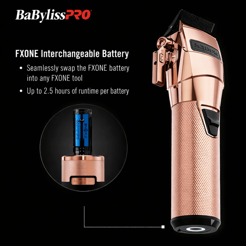 BaBylissPRO FXONE clipper interchangeable battery system cordless barber tool