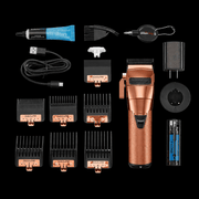 BaBylissPRO FXONE clipper kit includes guards battery charger and tools