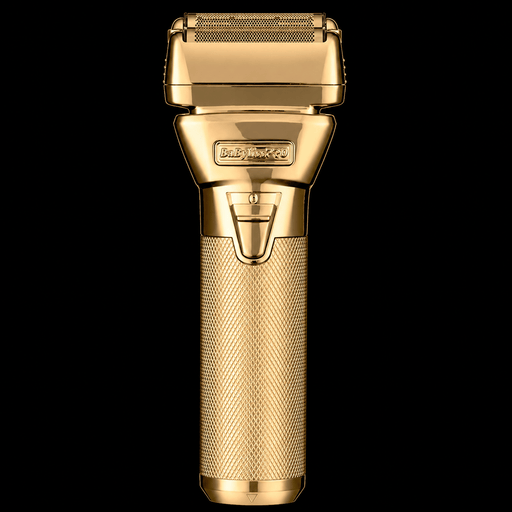 BaBylissPRO FXONE GoldFX Double Foil Shaver FX79FSG front view cordless gold foil shaver