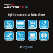 BaBylissPRO FXONE LO-PROFX Clipper FX829 key features brushless motor battery system