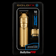 Gold FX BaBylissPro hair trimmer set in packaging