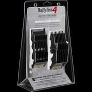 Angled view of the BaBylissPRO FXPCG package showing the stacked black clipper guards
