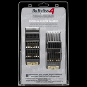 Front view of the BaBylissPRO FXPCG eight-piece premium clipper guard package