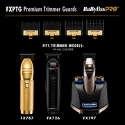 BaBylissPRO FXPTG Premium Trimmer Guards – 4 guard sizes on FX787 FX726 and FX797 compatible trimmers
