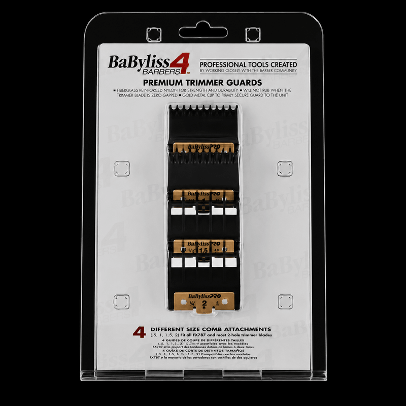 BaBylissPRO FXPTG Premium Trimmer Guards Kit – fits FX787 FX726 and FX797 trimmers