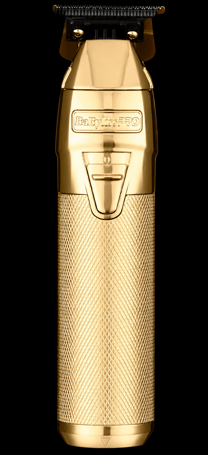 BaBylissPRO FXONE GoldFX Skeleton Trimmer FX799G – front view on black background