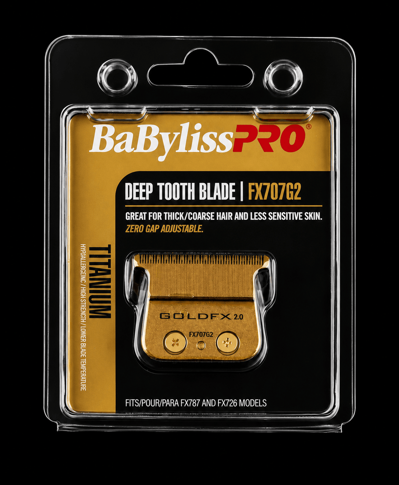 BaBylissPRO deep tooth blade packaging on a clear background