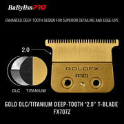 BaBylissPRO GoldFX Titanium T-Blade FX707Z packaging