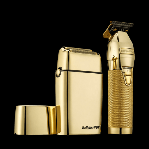 BaBylissPRO LimitedFX Gold Trimmer & Double Foil Shaver Set
