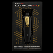 BaByliss Pro Lithium FX+ trimmer packaging with honeycomb design