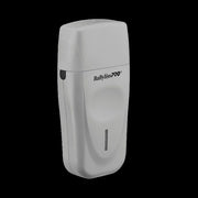 Front view of BaBylissPRO LithiumFX grey double foil shaver for close barber finishing