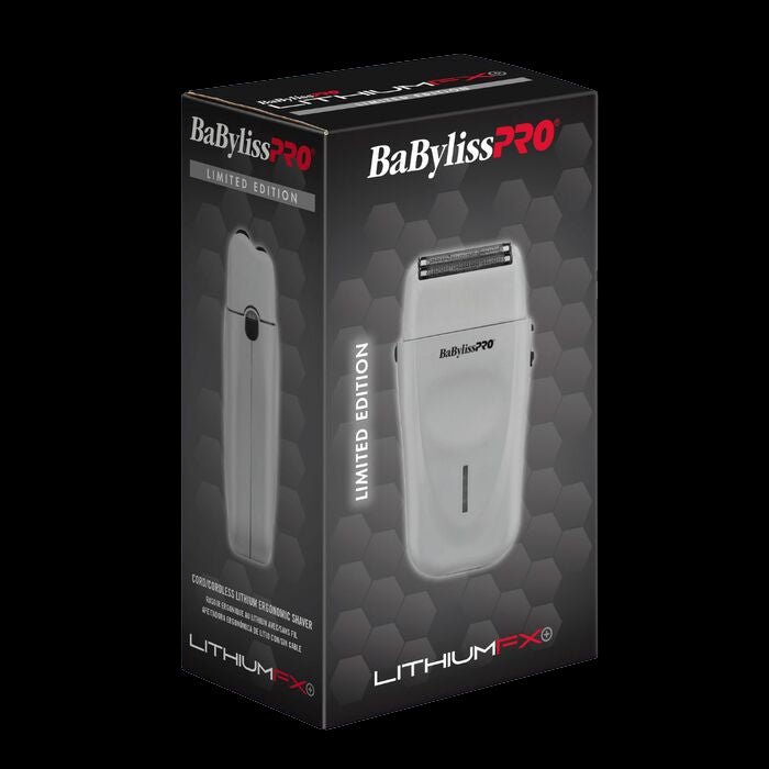 BaBylissPRO LithiumFX Plus Limited Edition packaging diagonal view on black background