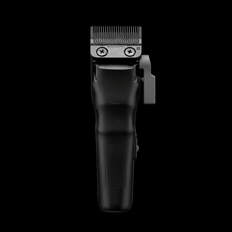 Black hair clipper on a white background