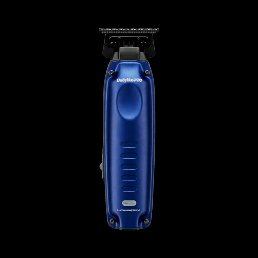 Blue electric trimmer on a white background