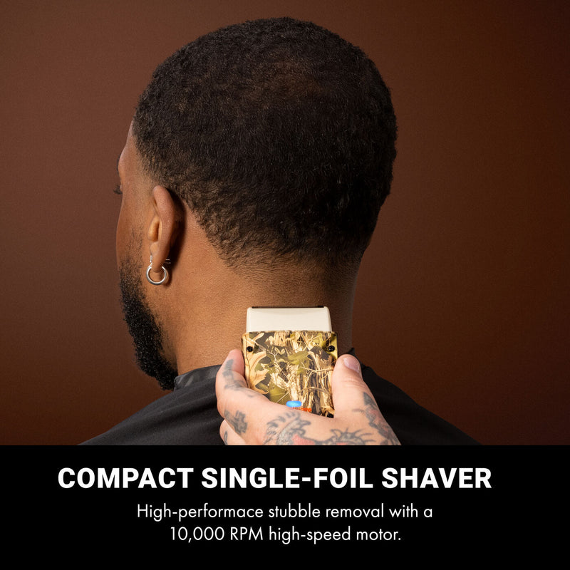 BaBylissPRO LO-PROFX Compact Shaver camo neck cleanup use FXLPFS1CAM