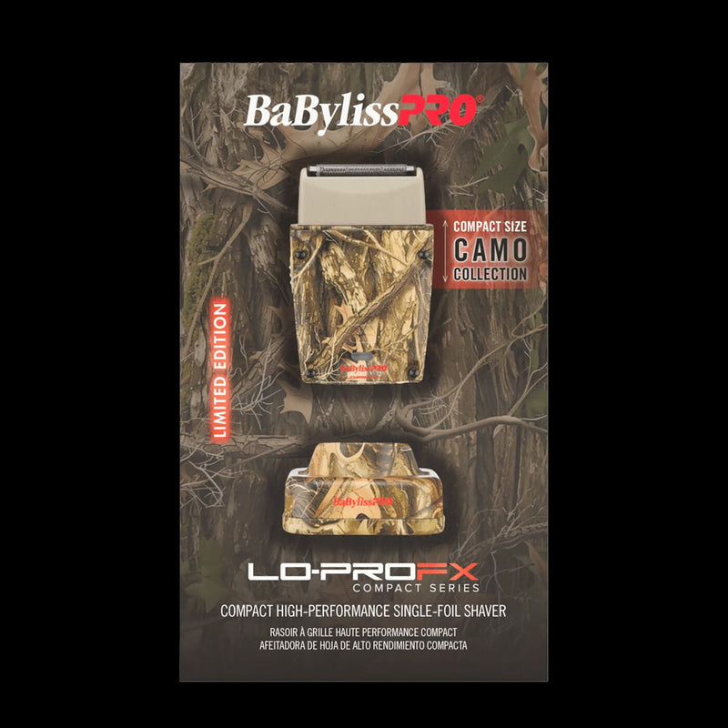 BaBylissPRO LO-PROFX Compact Shaver camo box packaging FXLPFS1CAM