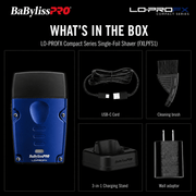 BaBylissPRO LO-PROFX Single-Foil Shaver Blue