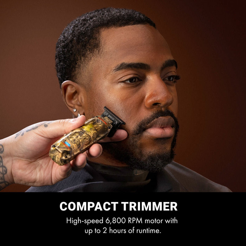 BaBylissPRO LO-PROFX Compact Trimmer camo lineup haircut use FX72CAM