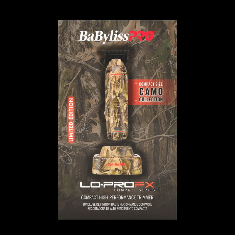 BaBylissPRO LO-PROFX Compact Trimmer camo box packaging FX72CAM