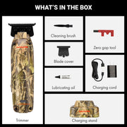 BaBylissPRO LO-PROFX Compact Trimmer camo kit contents FX72CAM