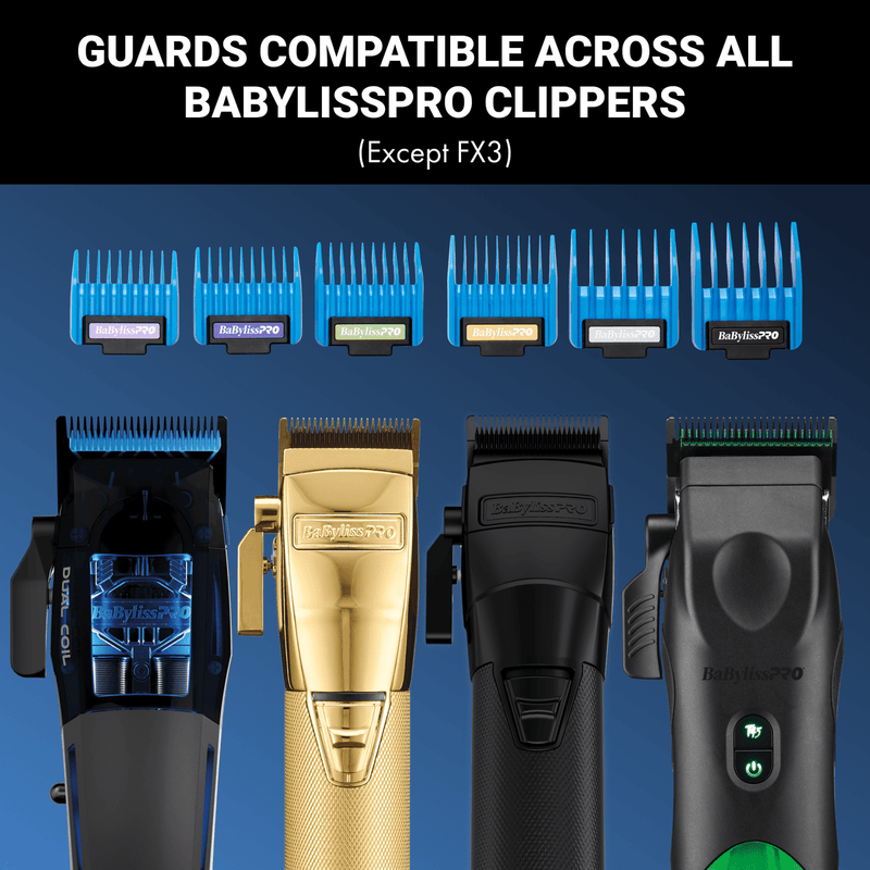 BaBylissPRO Precision Clipper Magnetic Guards – compatible with most BaBylissPRO 2-hole professional clippers